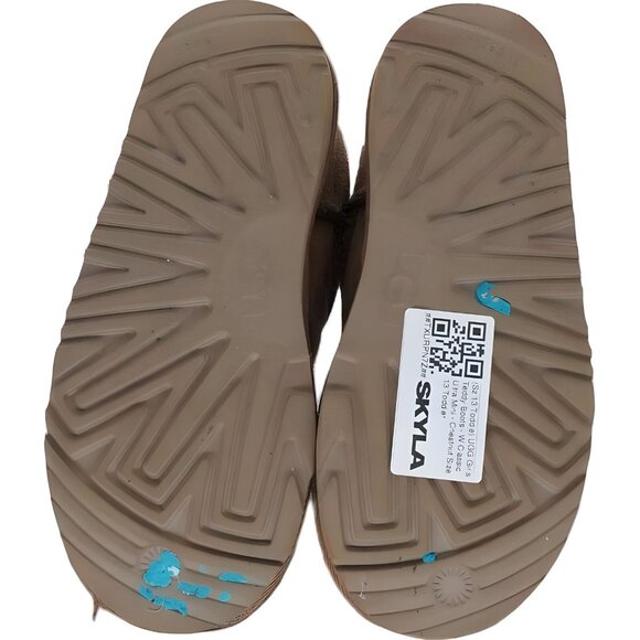 UGG Chestnut Girls Teddy Boots W Classic Ultra Mini Size 13 Toddler - Picture 6 of 6